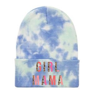 Girl Mama Leopard Tie Dye 12in Knit Beanie