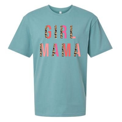 Girl Mama Leopard Sueded Cloud Jersey T-Shirt