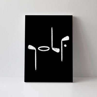 Golf Minimalist Logo Women Golf Fan Golfer Canvas