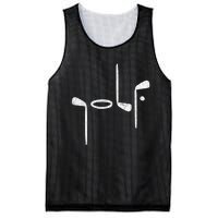 Golf Minimalist Logo Women Golf Fan Golfer Mesh Reversible Basketball Jersey Tank