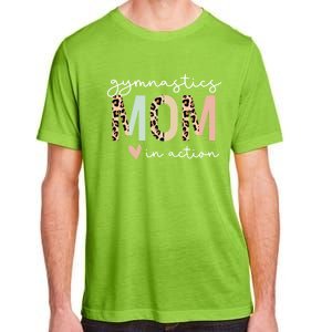 Gymnastics Mom Leopard Meaningful Gift Adult ChromaSoft Performance T-Shirt