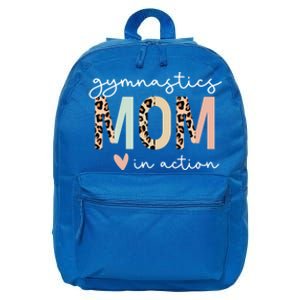 Gymnastics Mom Leopard Meaningful Gift 16 in Basic Backpack