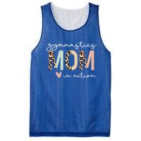 Gymnastics Mom Leopard Meaningful Gift Mesh Reversible Basketball Jersey Tank