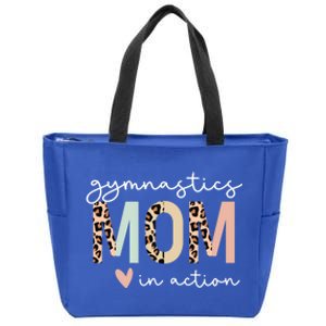 Gymnastics Mom Leopard Meaningful Gift Zip Tote Bag