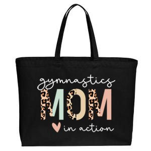 Gymnastics Mom Leopard Meaningful Gift Cotton Canvas Jumbo Tote