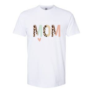 Gymnastics Mom Leopard Meaningful Gift Softstyle CVC T-Shirt