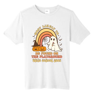 Groovy Most Likely To Be Found On The Playground Halloween Tall Fusion ChromaSoft Performance T-Shirt