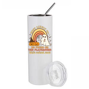 Groovy Most Likely To Be Found On The Playground Halloween Stainless Steel Tumbler