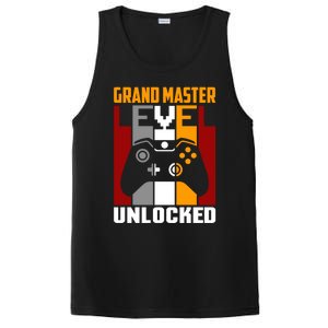 Grand Master Level Unlocked Video Gaming Expert Gamer Funny Gift PosiCharge Competitor Tank