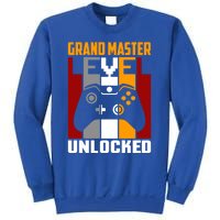 Grand Master Level Unlocked Video Gaming Expert Gamer Funny Gift Sweatshirt