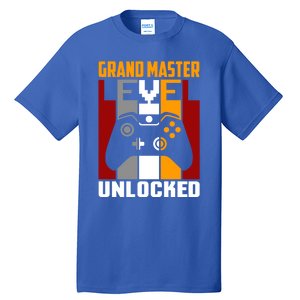 Grand Master Level Unlocked Video Gaming Expert Gamer Funny Gift Tall T-Shirt