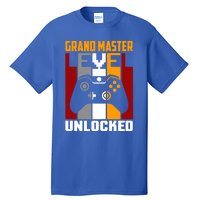 Grand Master Level Unlocked Video Gaming Expert Gamer Funny Gift Tall T-Shirt