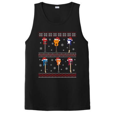 Guitar Music Lover Xmas Gift Ugly Bass Guitar Christmas Gift PosiCharge Competitor Tank