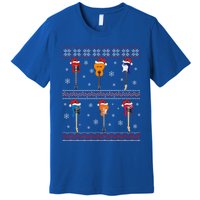 Guitar Music Lover Xmas Gift Ugly Bass Guitar Christmas Gift Premium T-Shirt