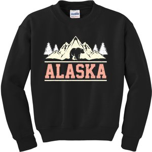 Glacier Mountain Landscape Alaskan Bear Wildlife Alaska Kids Sweatshirt