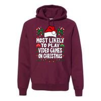 Gamer Most Likely To Play Video Games On Christmas Premium Hoodie