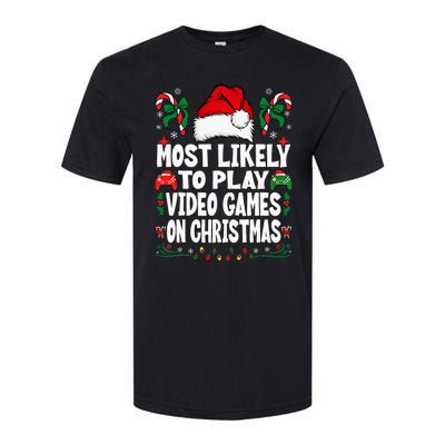 Gamer Most Likely To Play Video Games On Christmas Softstyle CVC T-Shirt