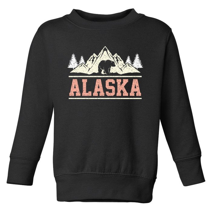 Glacier Mountain Landscape Alaskan Bear Wildlife Alaska Toddler Sweatshirt