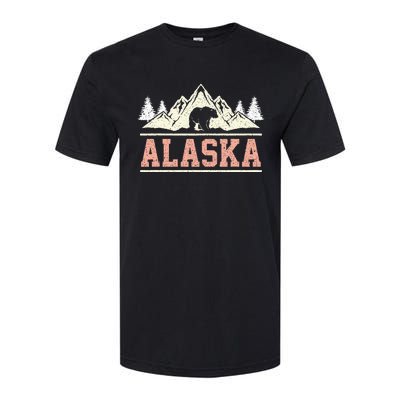 Glacier Mountain Landscape Alaskan Bear Wildlife Alaska Softstyle CVC T-Shirt