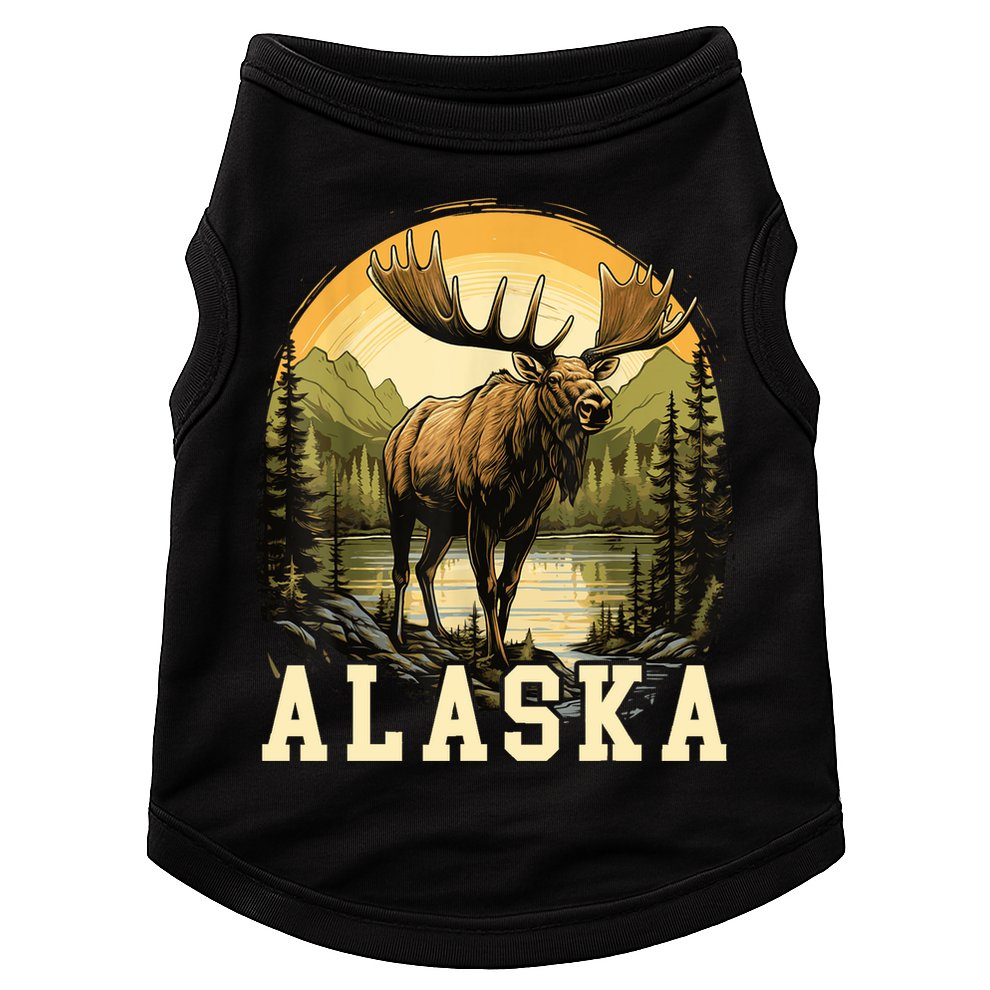 Glacier Mountain Landscape Alaskan Wildlife Alaska Moose Doggie Tank