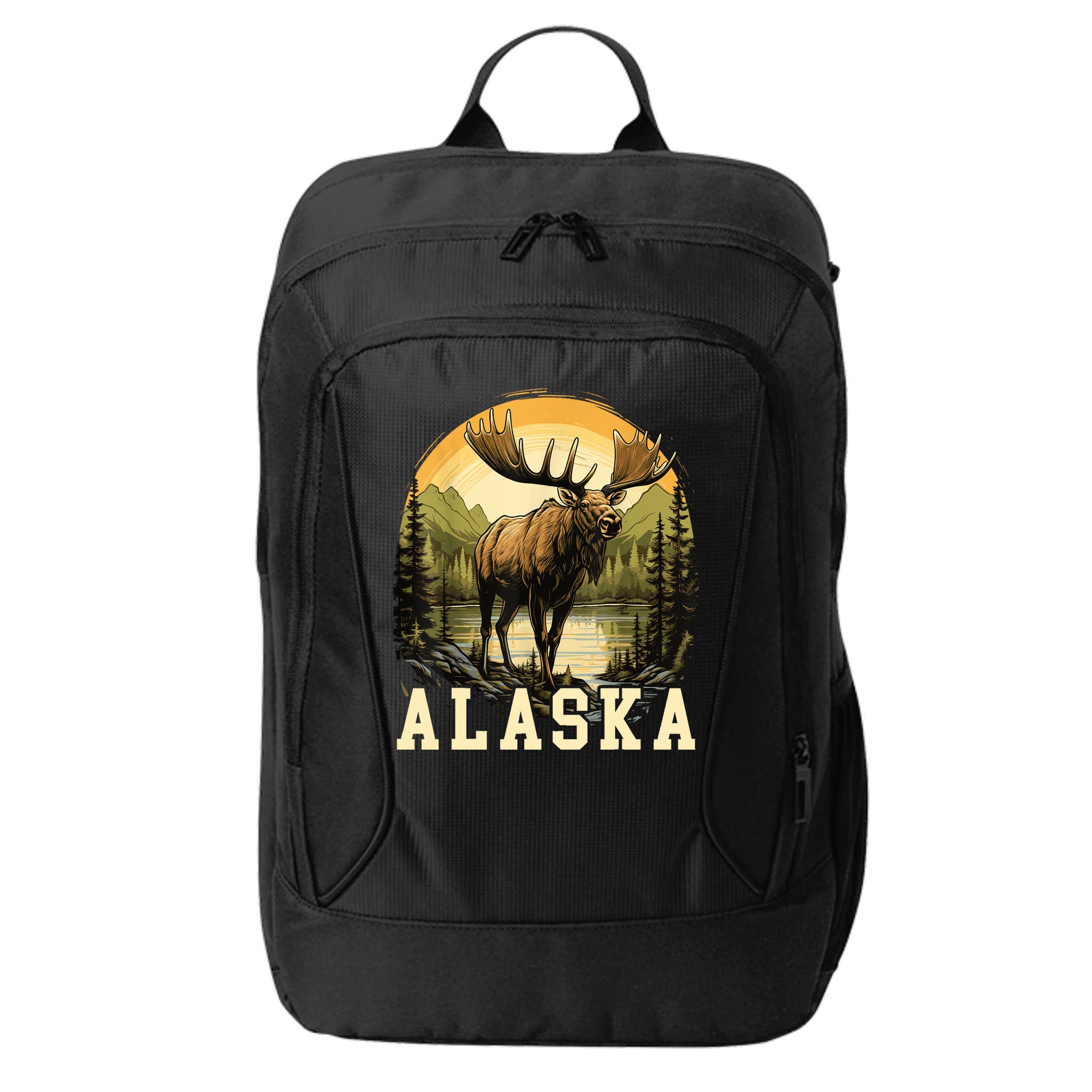 Glacier Mountain Landscape Alaskan Wildlife Alaska Moose City Backpack