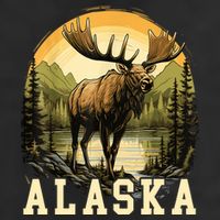 Glacier Mountain Landscape Alaskan Wildlife Alaska Moose Adult Drive Performance Visor
