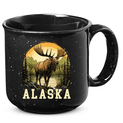 Glacier Mountain Landscape Alaskan Wildlife Alaska Moose 15oz Campfire Ceramic Mug