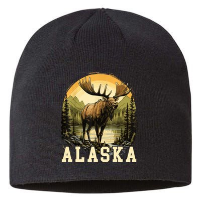 Glacier Mountain Landscape Alaskan Wildlife Alaska Moose Sustainable Beanie