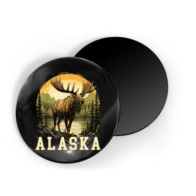 Glacier Mountain Landscape Alaskan Wildlife Alaska Moose Magnet