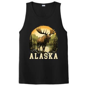 Glacier Mountain Landscape Alaskan Wildlife Alaska Moose PosiCharge Competitor Tank