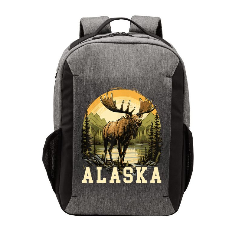 Glacier Mountain Landscape Alaskan Wildlife Alaska Moose Vector Backpack