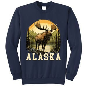 Glacier Mountain Landscape Alaskan Wildlife Alaska Moose Sweatshirt