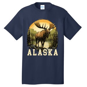 Glacier Mountain Landscape Alaskan Wildlife Alaska Moose Tall T-Shirt