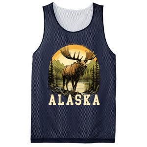 Glacier Mountain Landscape Alaskan Wildlife Alaska Moose Mesh Reversible Basketball Jersey Tank