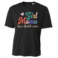 Girl Mama Love Cherish Care Family Cooling Performance Crew T-Shirt