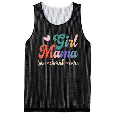 Girl Mama Love Cherish Care Family Mesh Reversible Basketball Jersey Tank