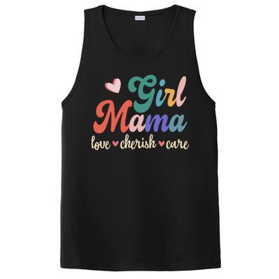 Girl Mama Love Cherish Care Family PosiCharge Competitor Tank