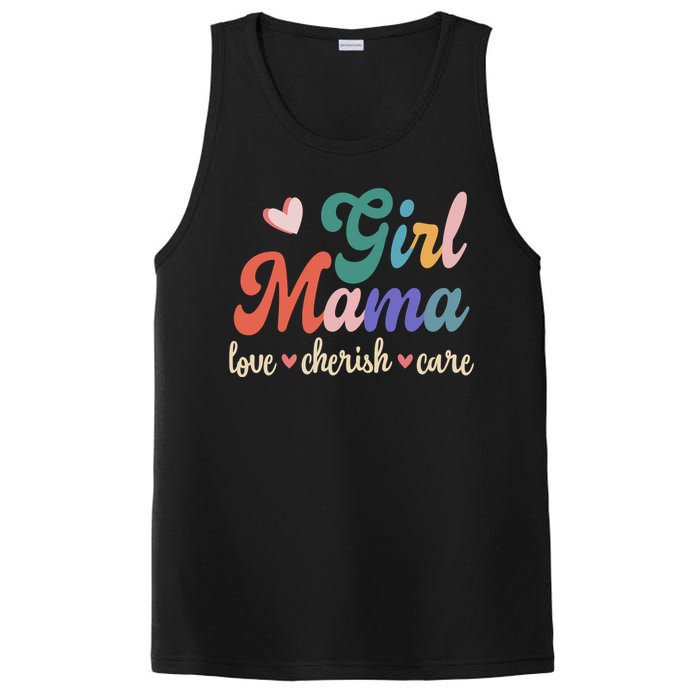 Girl Mama Love Cherish Care Family PosiCharge Competitor Tank