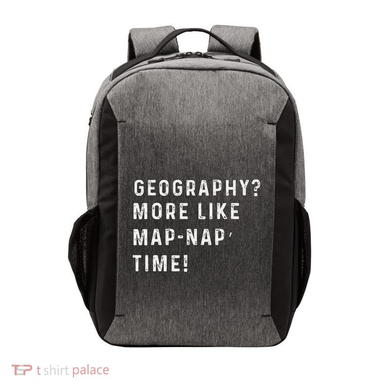 Geography More Like ‘Mapnap’ Time! Back To School Teacher Vector Backpack