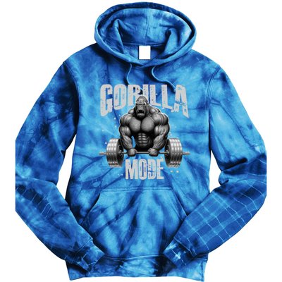 Gorilla Mode Lifting Weights Gym Workout Beast Motivation Meaningful Gift Tie Dye Hoodie