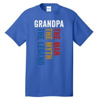 Grandpa Myth Legend Funny Granddad Opa Grandfather Gift Tall T-Shirt