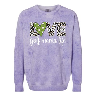 Golf Mama Life Golf Player Mom Of A Golfer Mother Cute Gift Colorblast Crewneck Sweatshirt