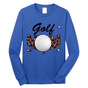 Golf Mom Leopard Funny Golf Mom Mother's Day Gift Long Sleeve Shirt