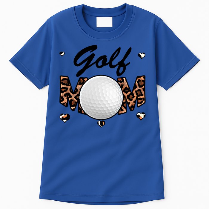 Golf Mom Leopard Funny Golf Mom Mother's Day Gift Tall T-Shirt