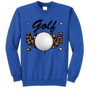 Golf Mom Leopard Funny Golf Mom Mother's Day Gift Tall Sweatshirt