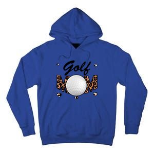 Golf Mom Leopard Funny Golf Mom Mother's Day Gift Tall Hoodie