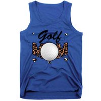 Golf Mom Leopard Funny Golf Mom Mother's Day Gift Tank Top