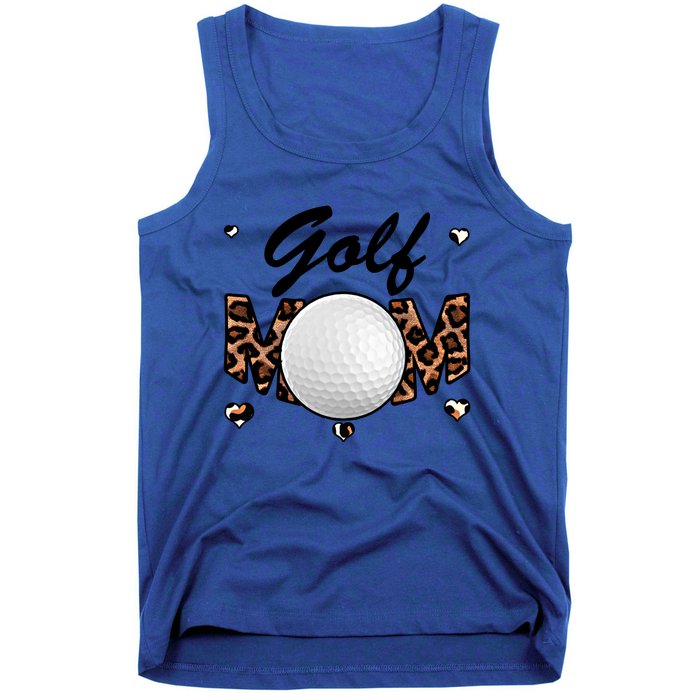 Golf Mom Leopard Funny Golf Mom Mother's Day Gift Tank Top