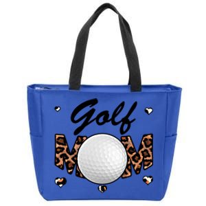 Golf Mom Leopard Funny Golf Mom Mother's Day Gift Zip Tote Bag