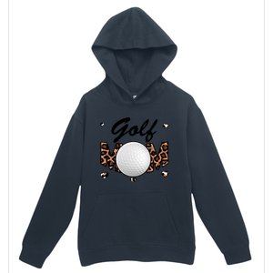 Golf Mom Leopard Funny Golf Mom Mother's Day Gift Urban Pullover Hoodie